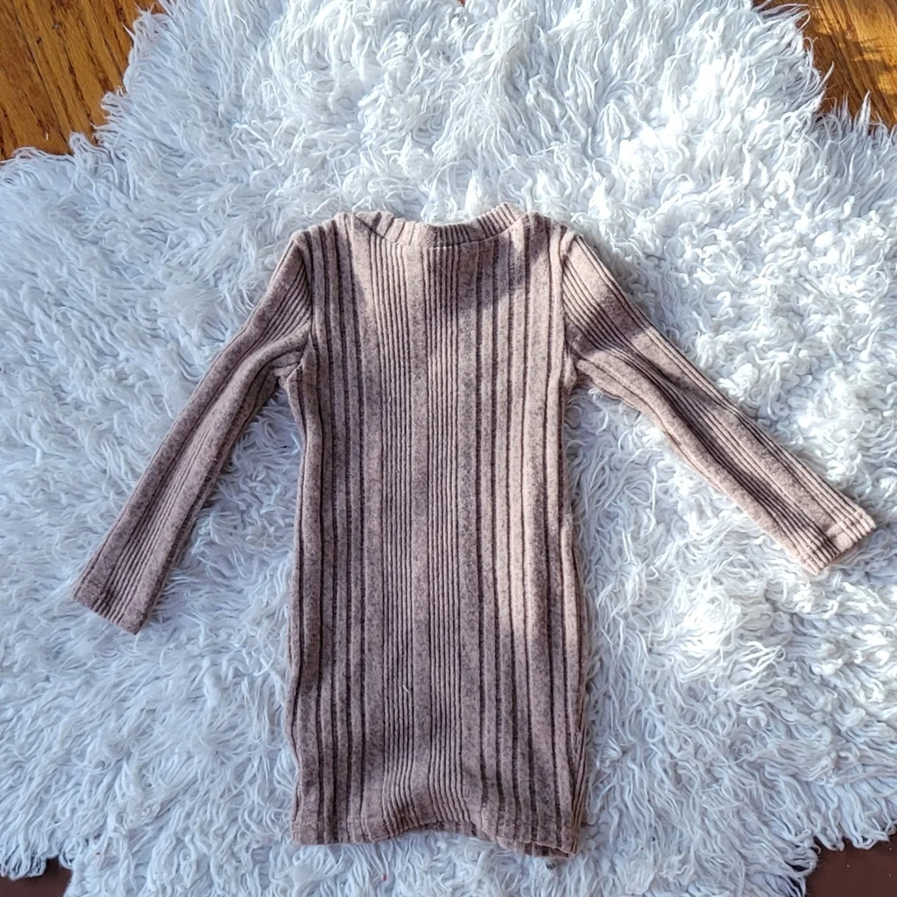 SHEIN Ribbed Knit Top in Brown